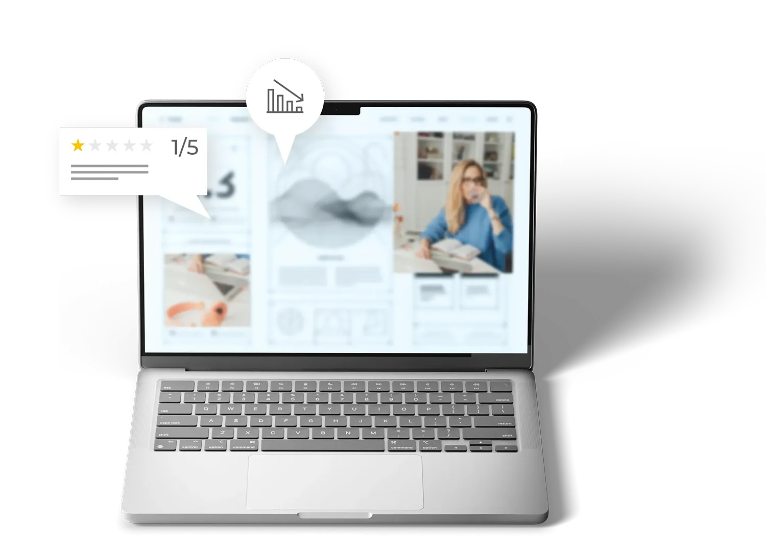 Negativbeispiel für eine Webseite